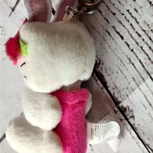 Hello Kitty PEZ Candy Dispenser Plush Clip Key Chain Sanrio Pink 3' - Picture 2 of 6